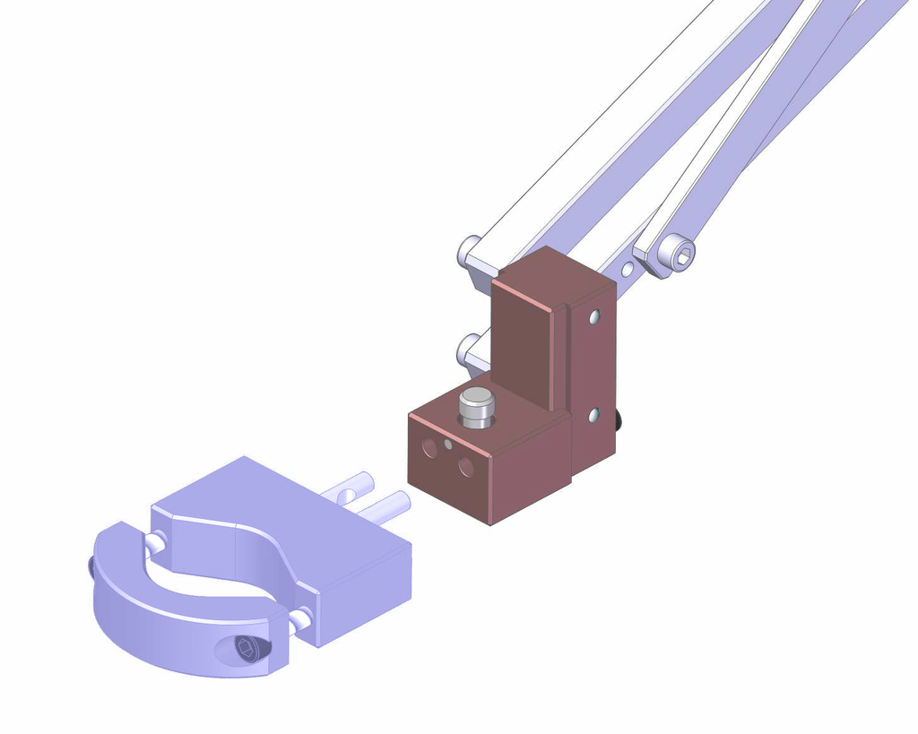 Interface for quick change clamp for BA 25/40 R