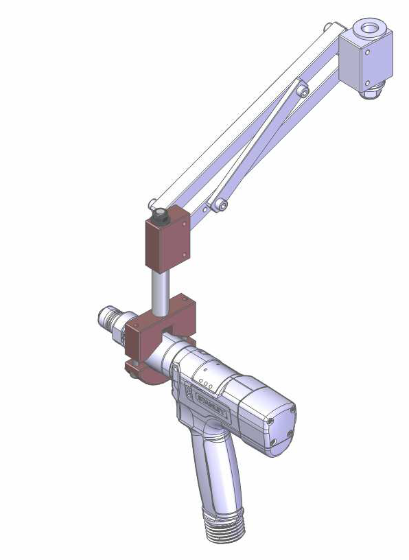 Clamp for pistol tool for BA 12 R