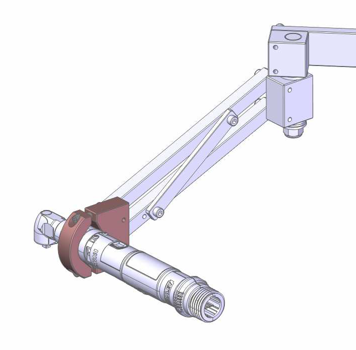 Clamp for angle head tool for BA 100 R