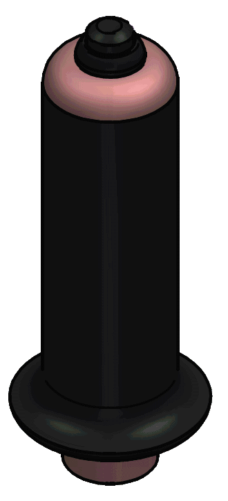 Handle with electric push button