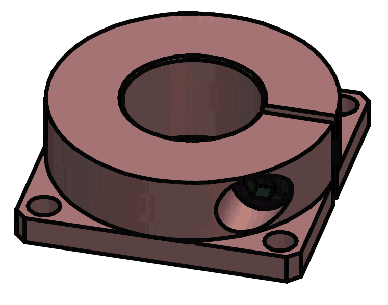 Handle mounting flange