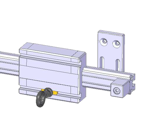 Eye hook for balancer trolley