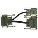 Y cable for DPC Touch I/O port (DB44 to DB25/DB9)